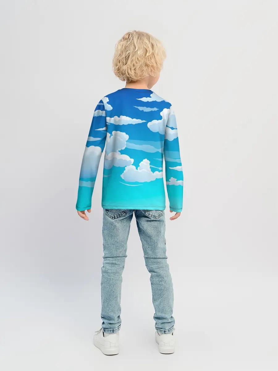 Детский лонгслив / Семья это мир и любовь