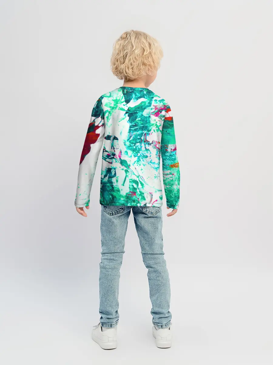 Детский лонгслив / Берюза Морской