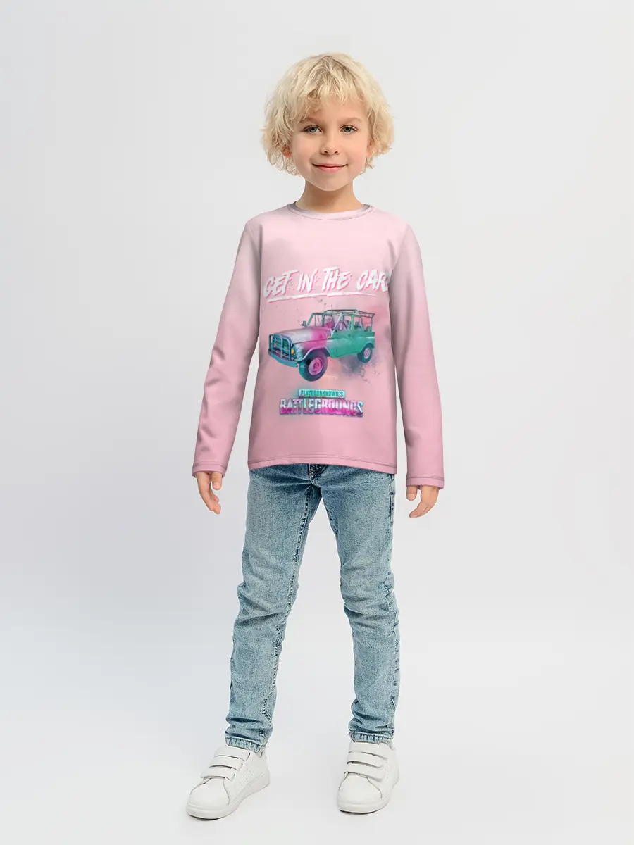 Детский лонгслив / Залазь в тачку!