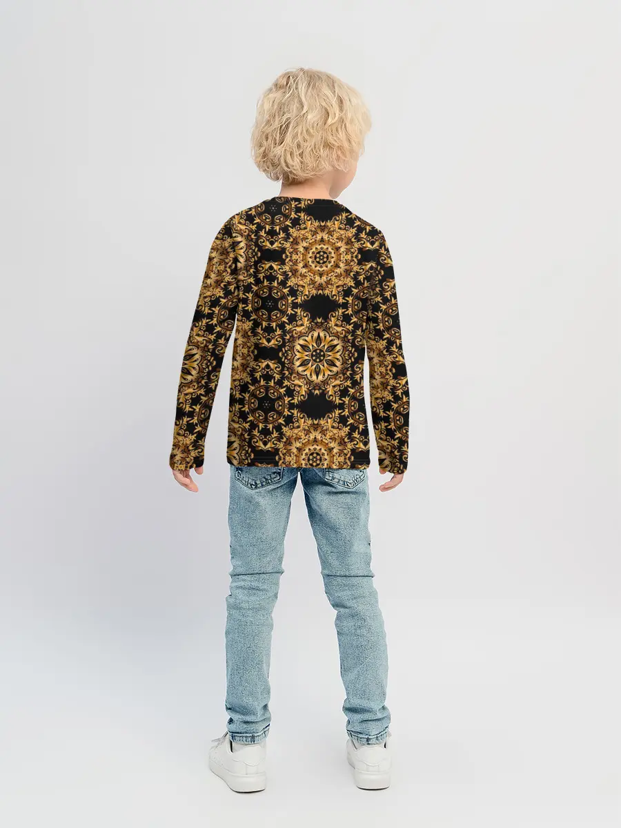 Детский лонгслив / классические узоры
