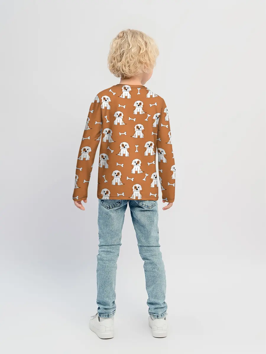 Детский лонгслив / Пёс и кость