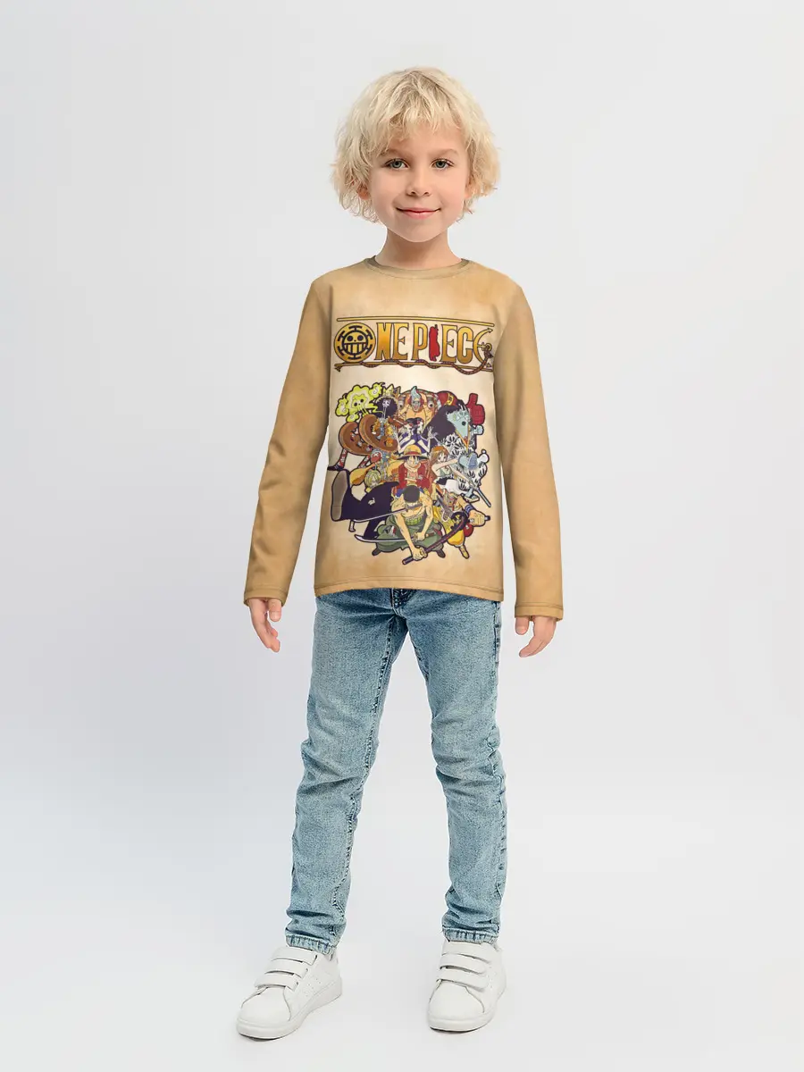 Детский лонгслив / Пираты Соломенной Шляпы | One Piece