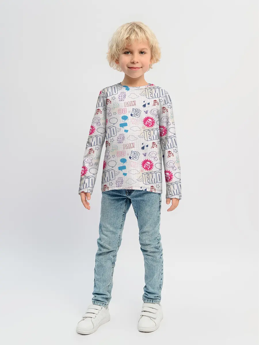 Детский лонгслив / Граффити