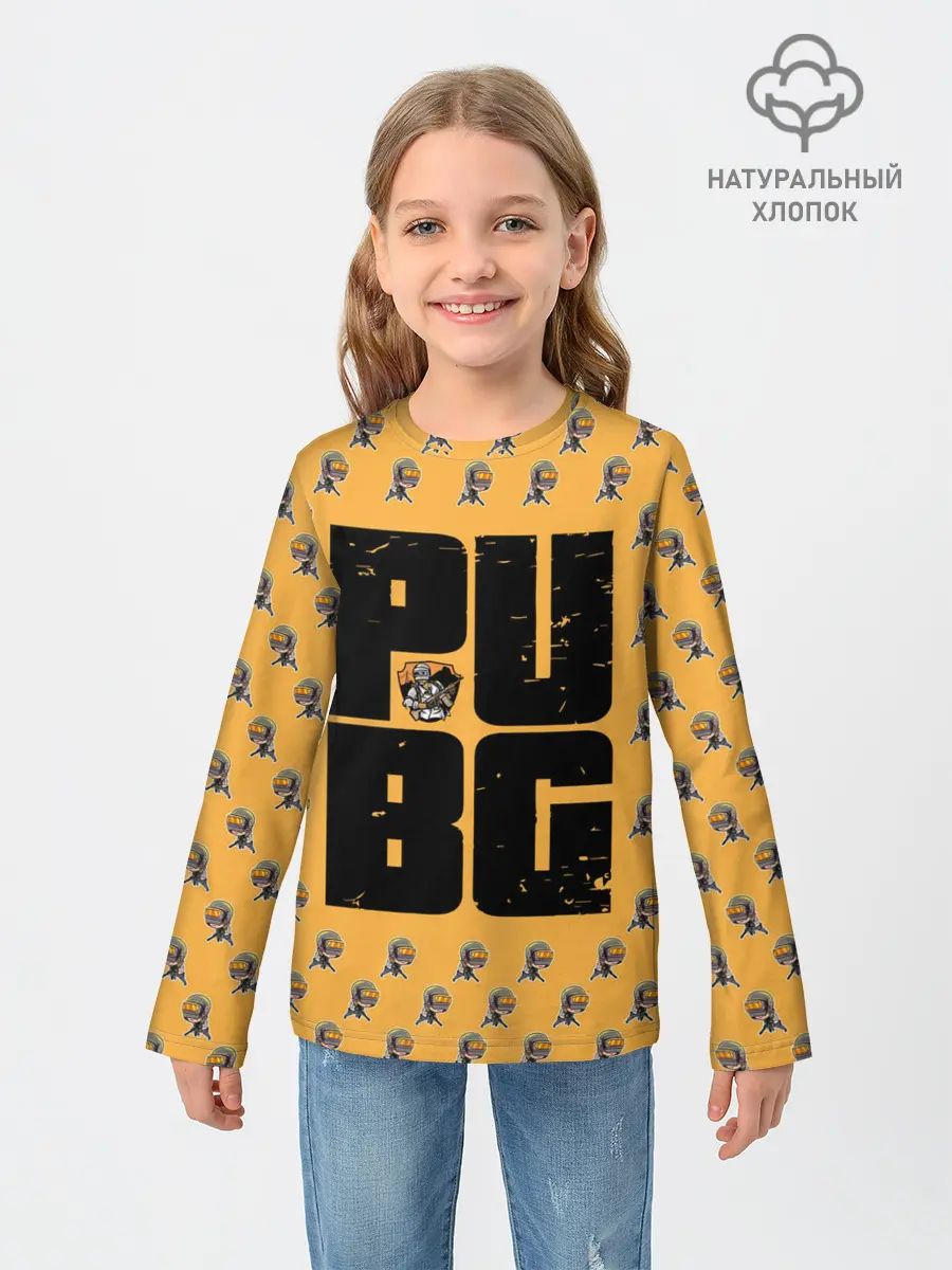 Детский лонгслив / PUBG PATTERN | ПУБГ ПАТТЕРН