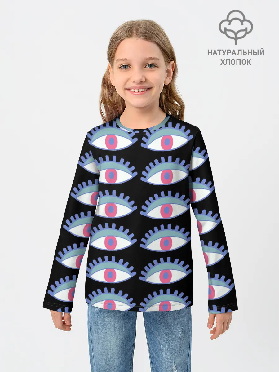 Детский лонгслив / Глаза
