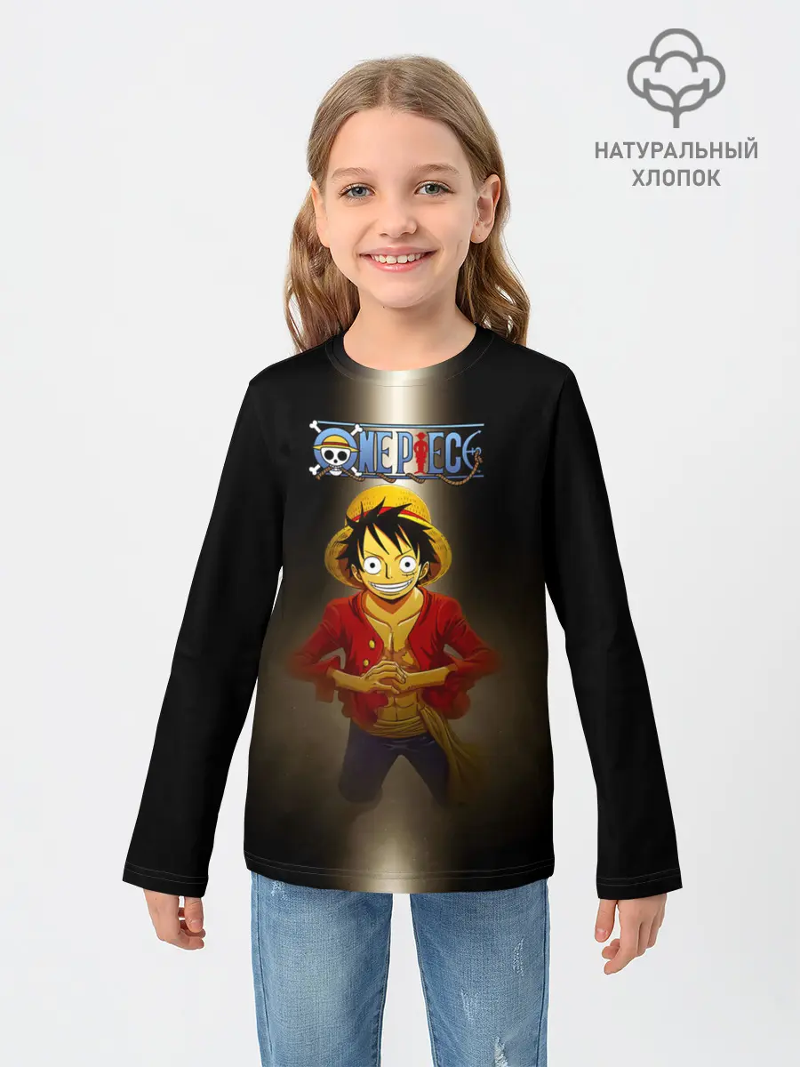 Детский лонгслив / Луффи One Piece. Большой куш