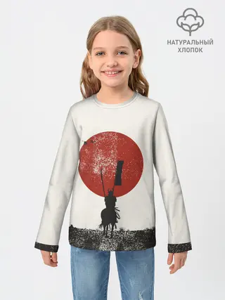 Детский лонгслив / Самурай на коне