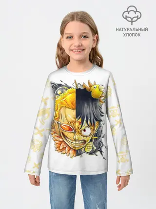 Детский лонгслив / Донкихот vs Луффи | One Piece