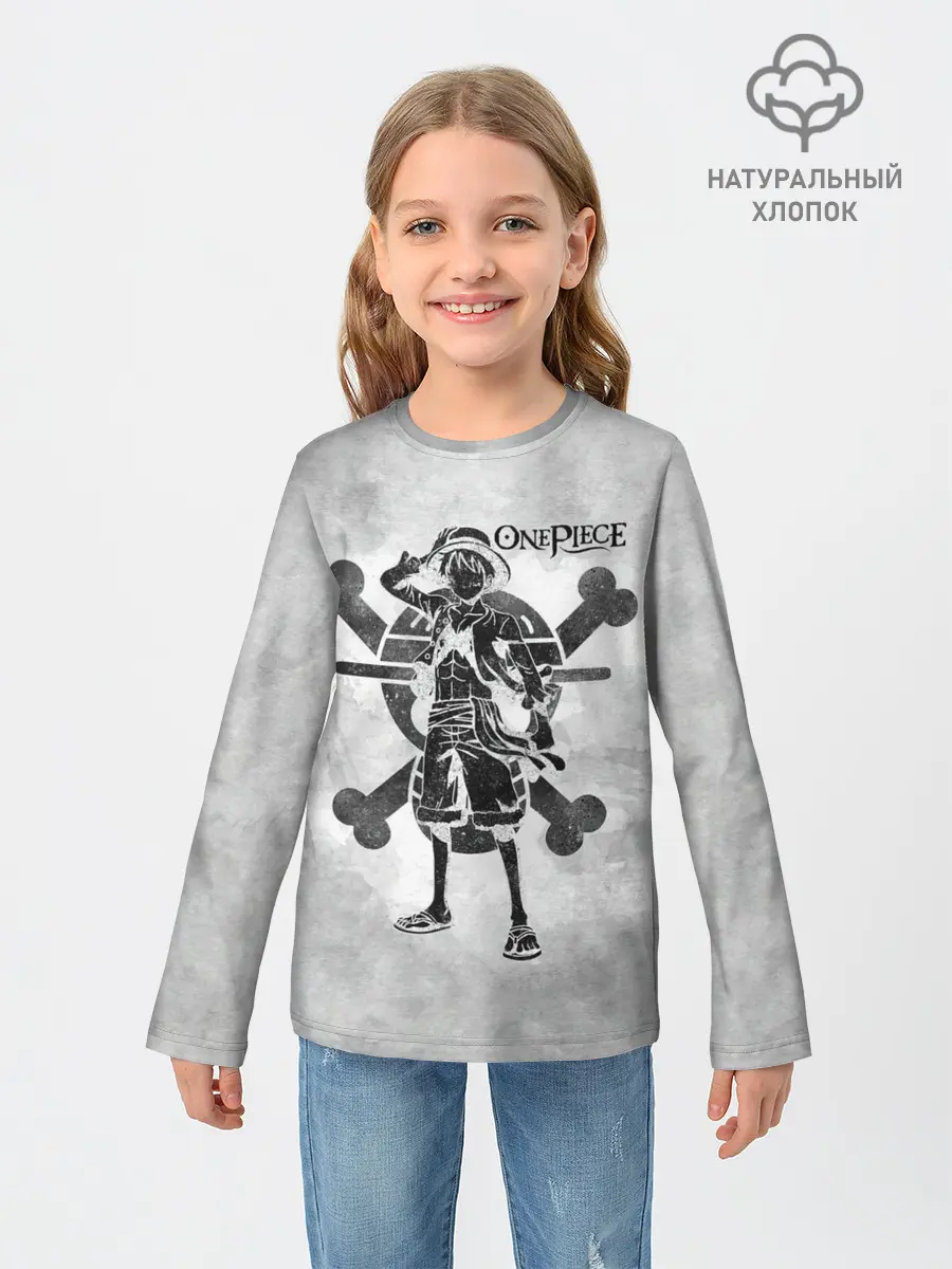 Детский лонгслив / Манки Д. Луффи пират Соломенной Шляпы
