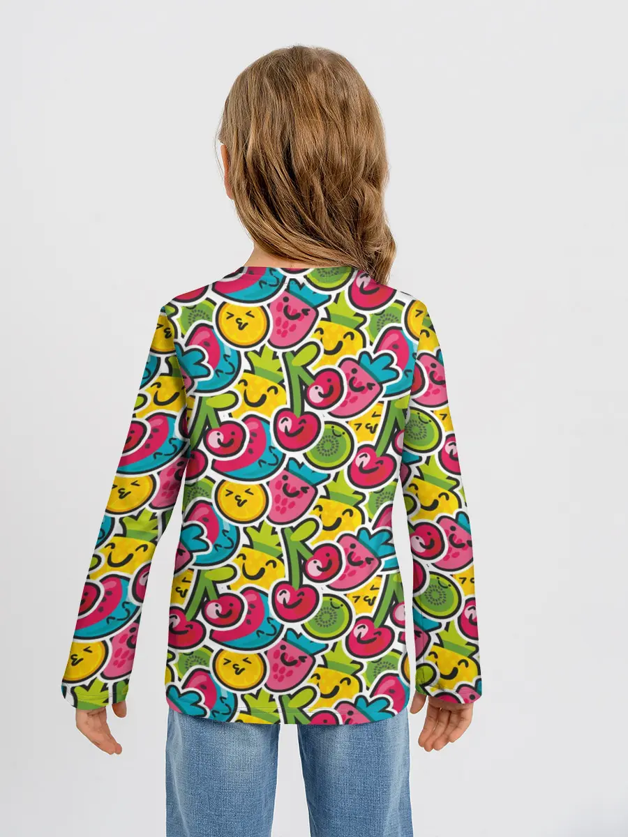 Детский лонгслив / Лето. Ягоды. Фрукты