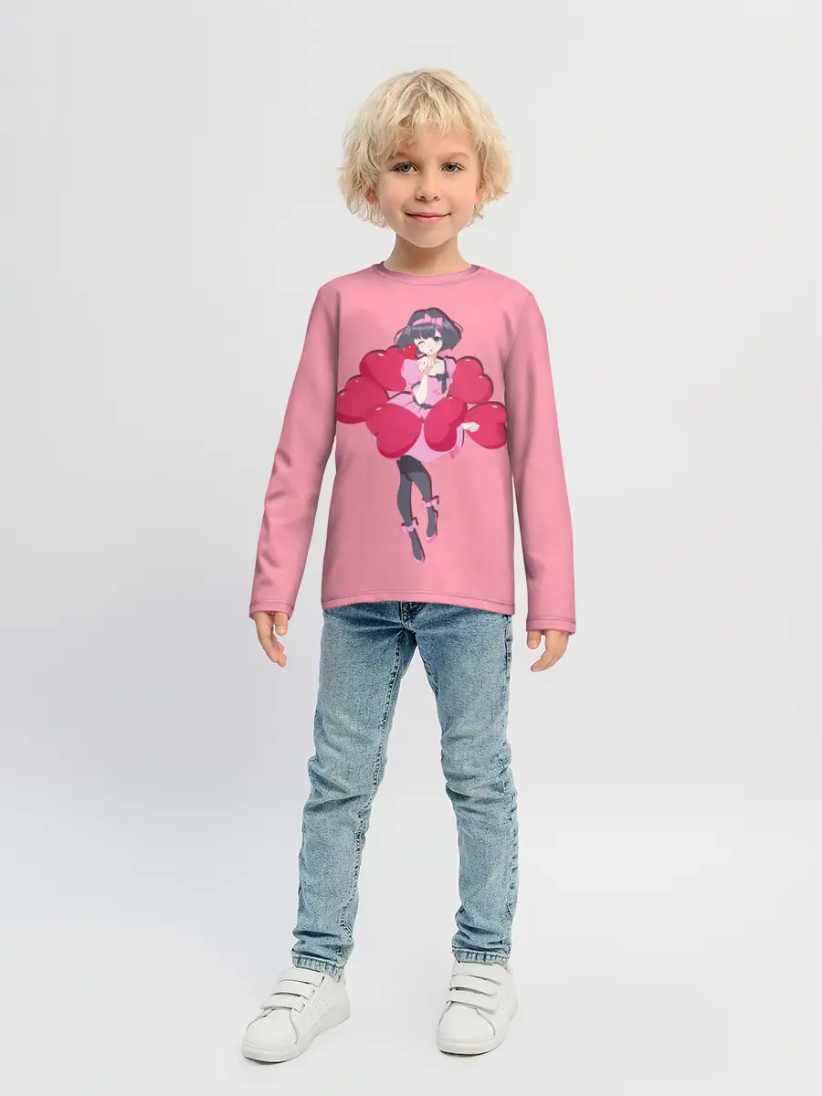 Детский лонгслив / Аниме. Девушка. Любовь