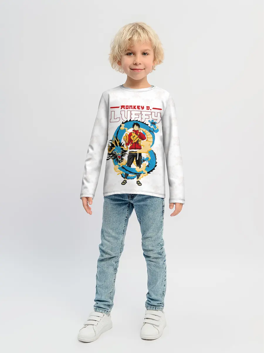 Детский лонгслив / Дракон Манки Д. Луффи | One Piece