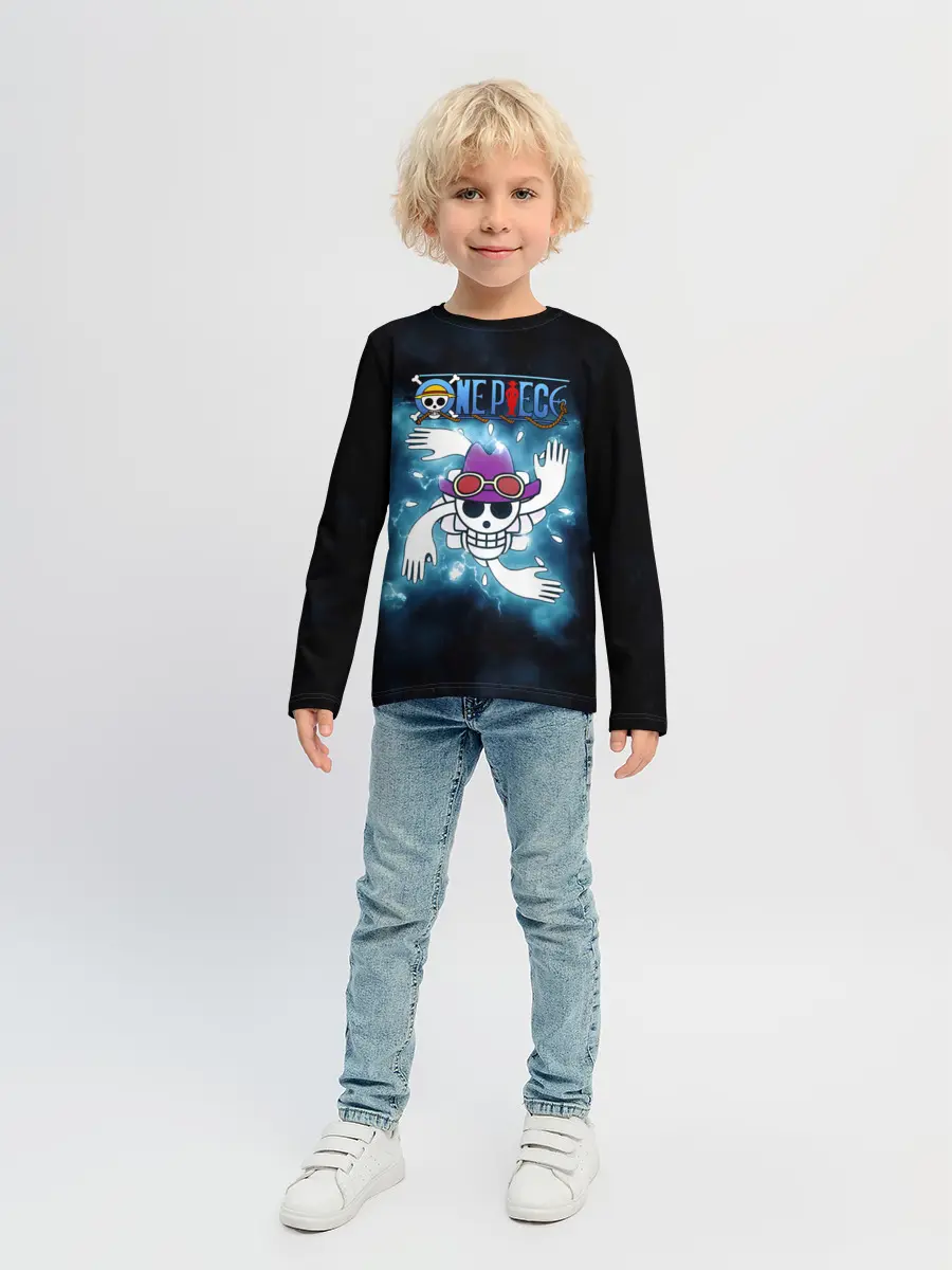 Детский лонгслив / Веселый Роджер Робин One Piece