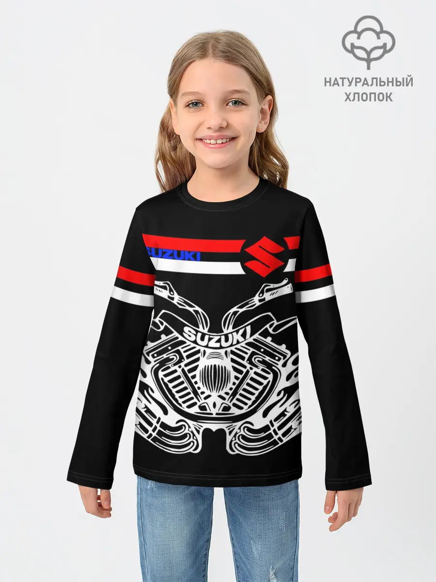 Детский лонгслив / SUZUKI / СУЗУКИ / BIKER