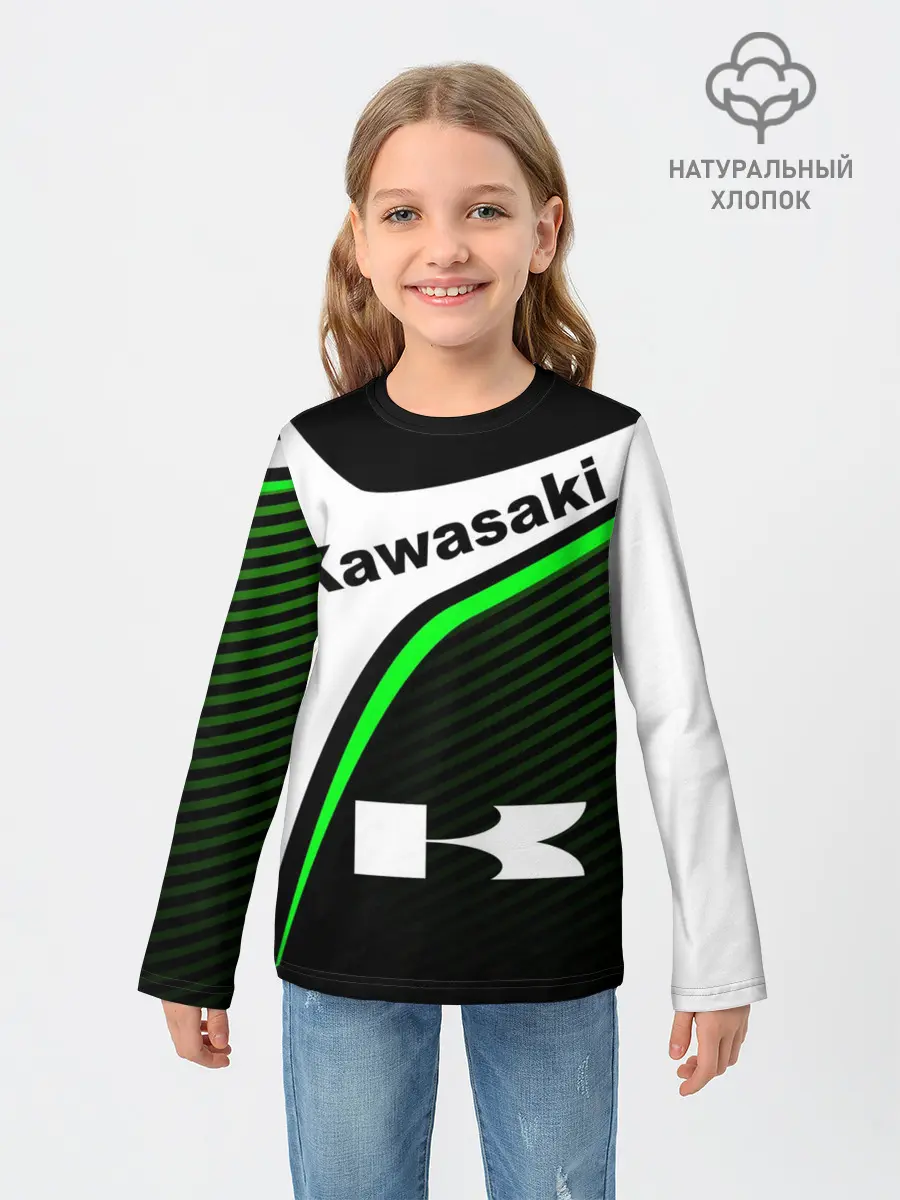 Детский лонгслив / KAWASAKI / КАВАСАКИ / SPORT