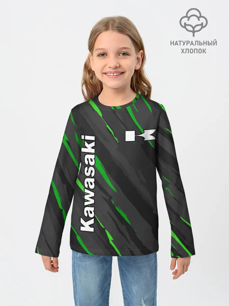 Детский лонгслив / KAWASAKI / КАВАСАКИ / SPORT
