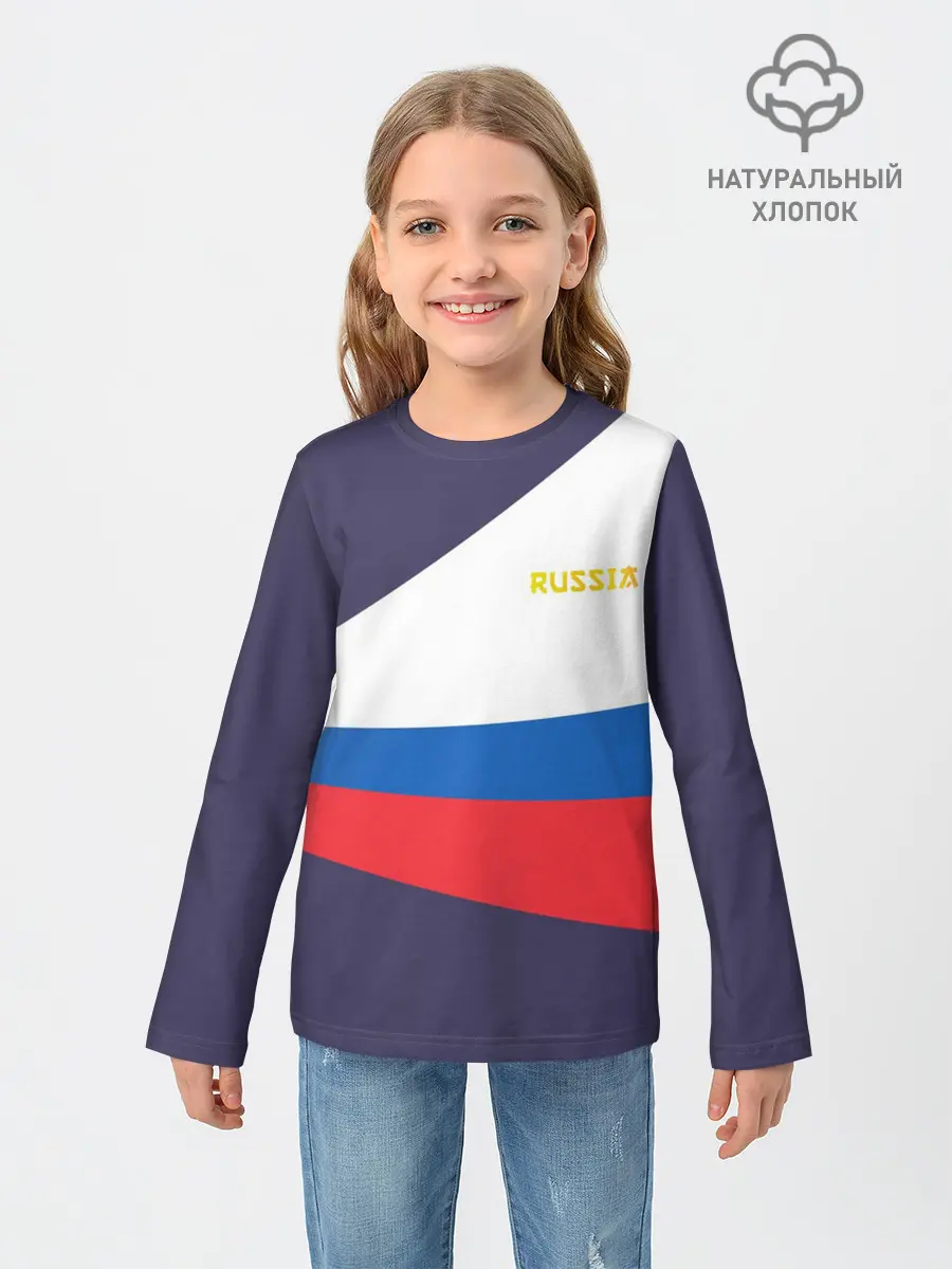 Детский лонгслив / Токио 2021 Форма России