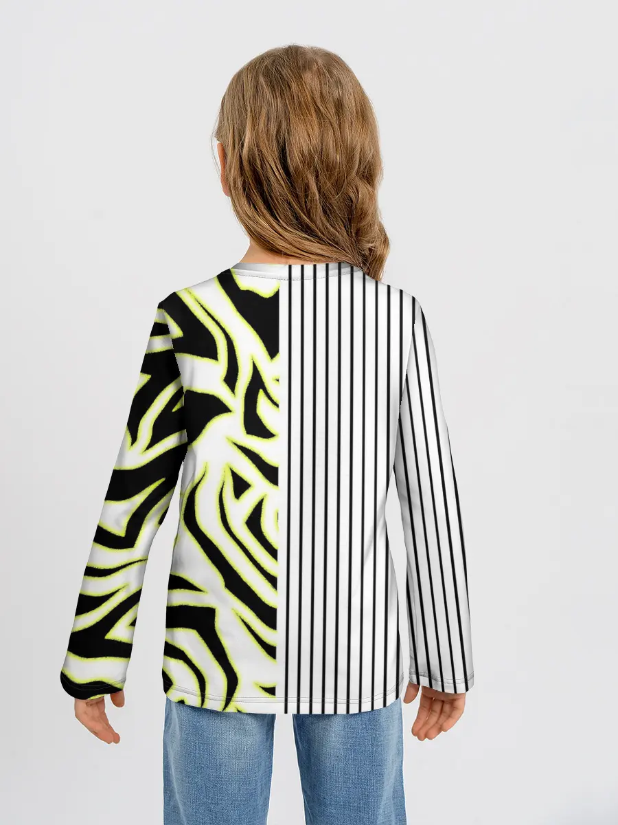 Детский лонгслив / Зебра