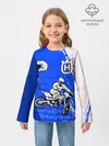Детский лонгслив / HUSQVARNA / ХУСКВАРНА / BLUE
