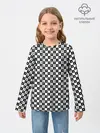 Детский лонгслив / ШАХМАТНАЯ КЛЕТКА В ГОРОШЕК
