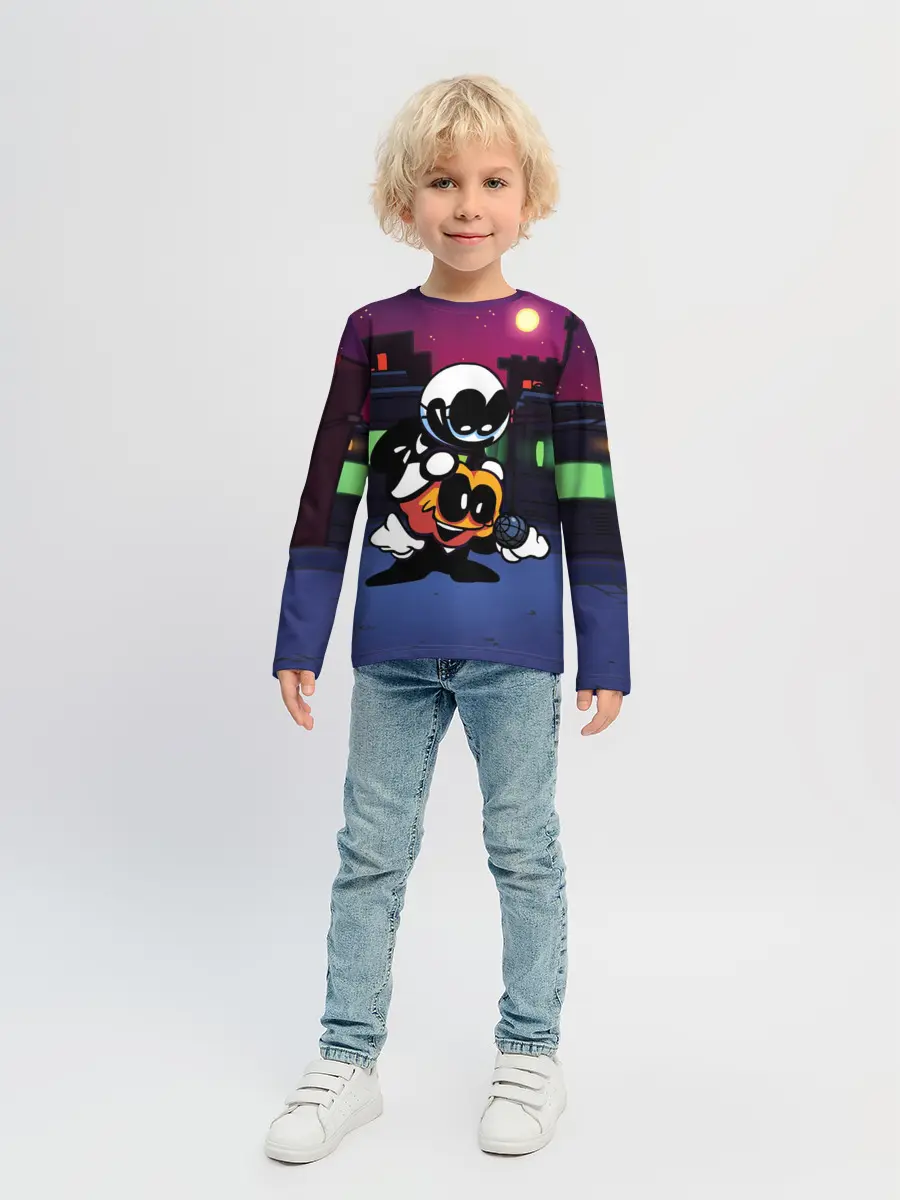 Детский лонгслив / FNF Скид и Памп