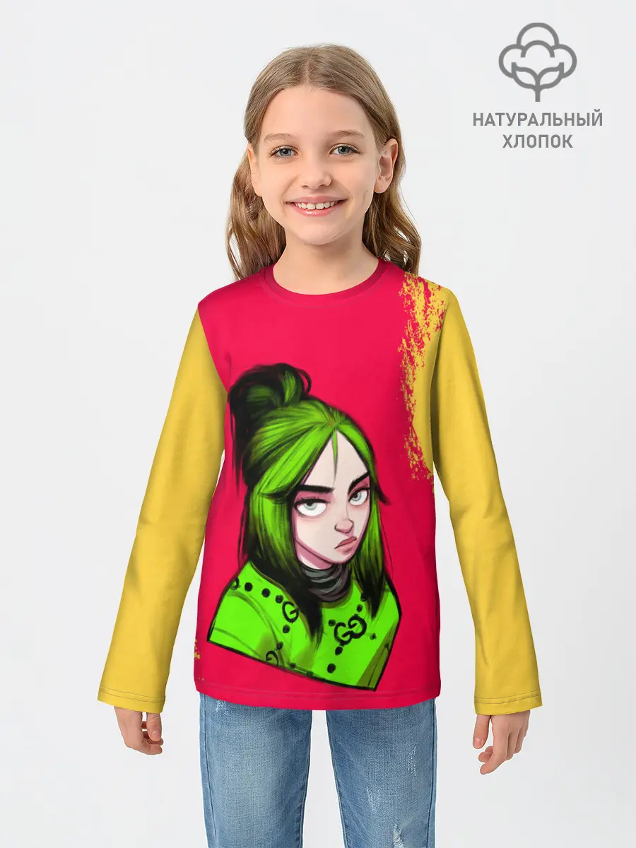 Детский лонгслив / BILLIE EILISH | БИЛЛИ АЙЛИШ