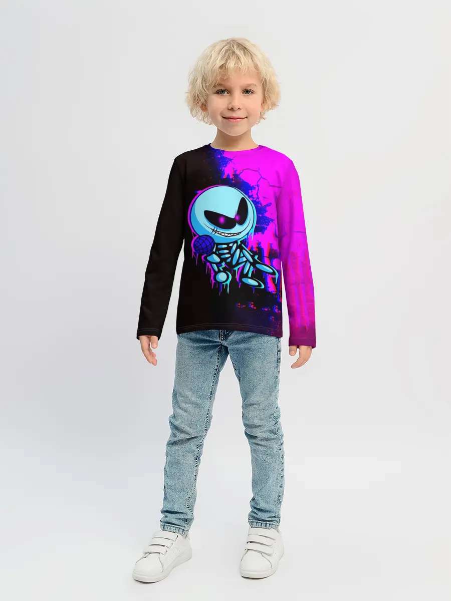 Детский лонгслив / Friday Night Funkin SKID