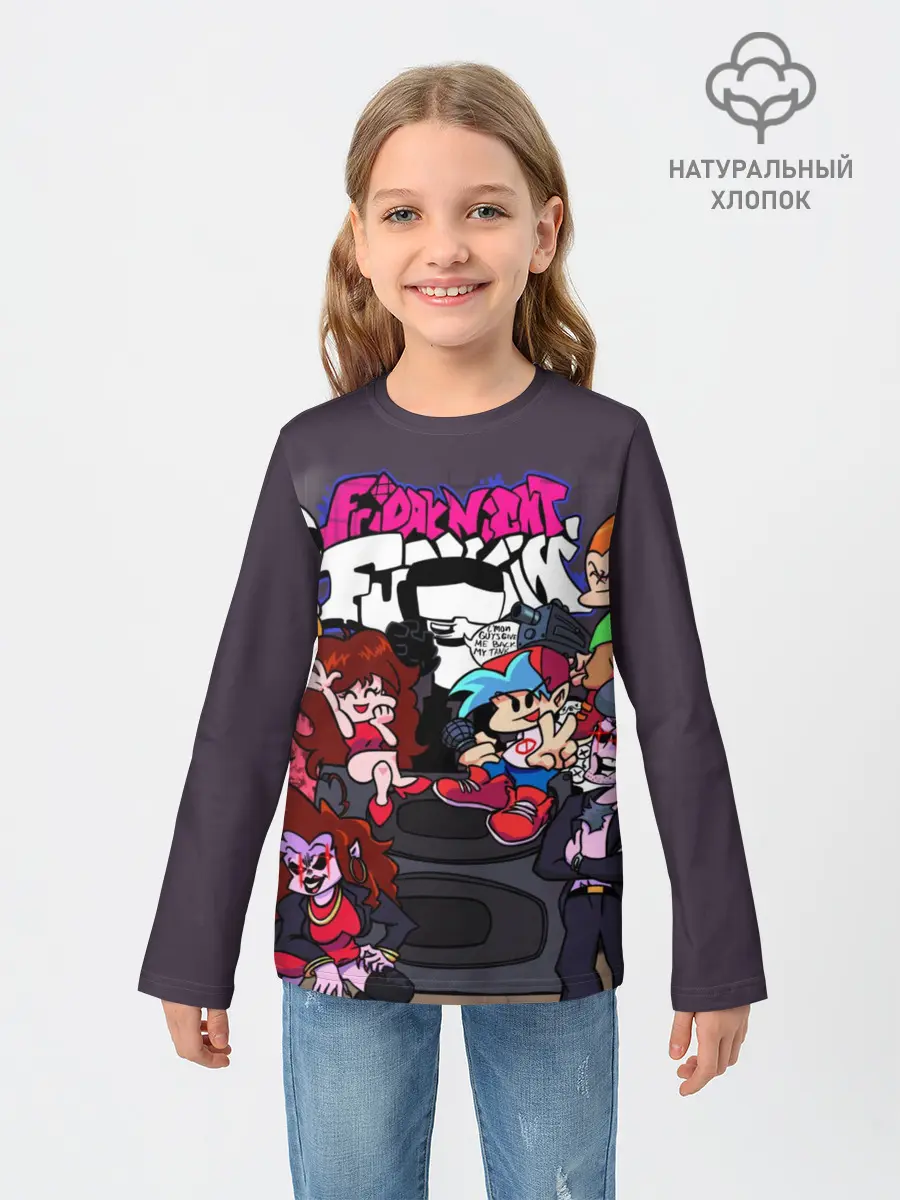 Детский лонгслив / Friday Night Funkin персонажи