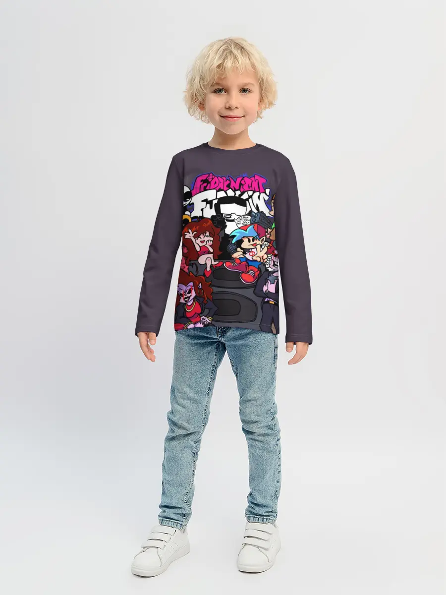 Детский лонгслив / Friday Night Funkin персонажи