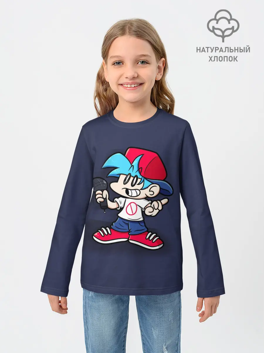 Детский лонгслив / Friday Night Funkin Бойфренд