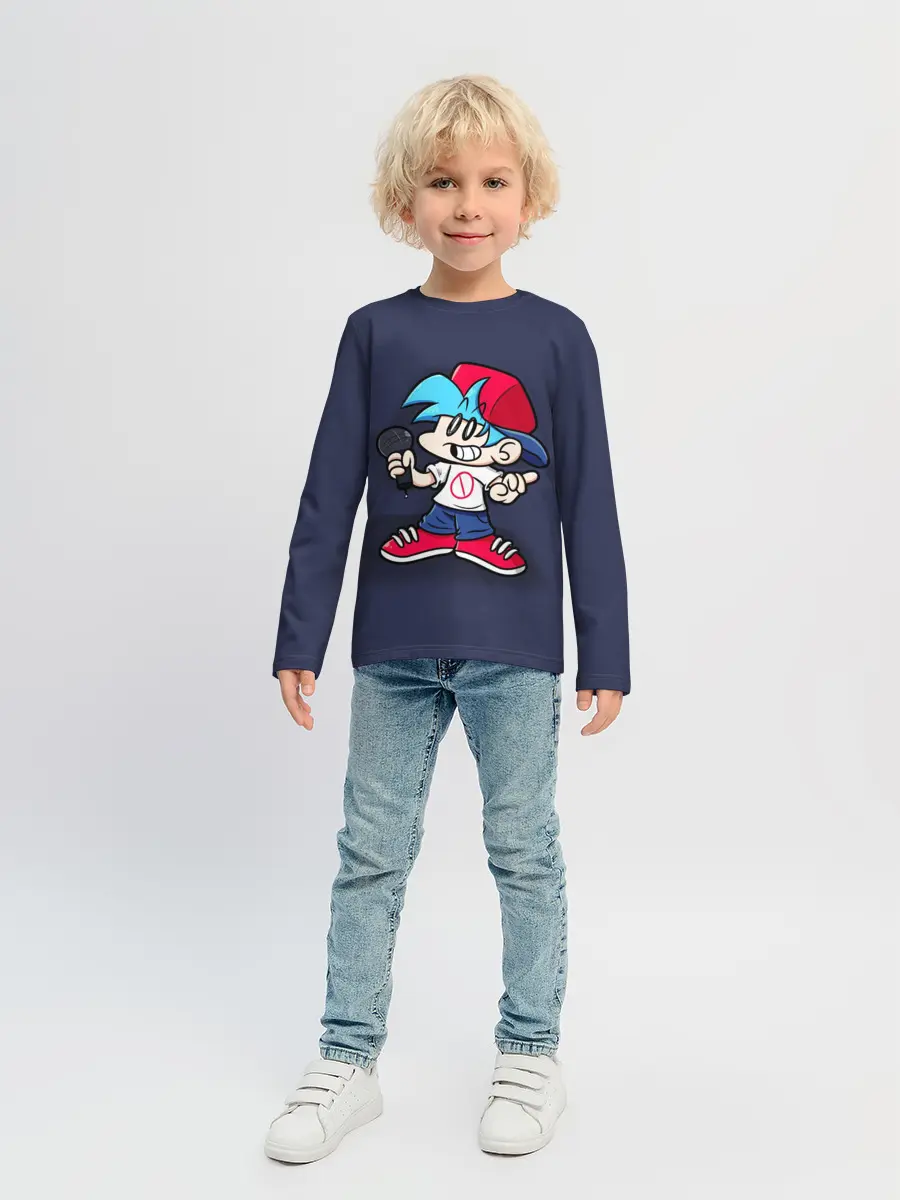 Детский лонгслив / Friday Night Funkin Бойфренд