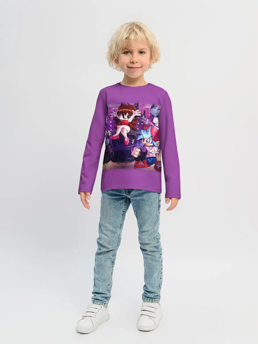 Детский лонгслив / Friday Night Funkin рисунок