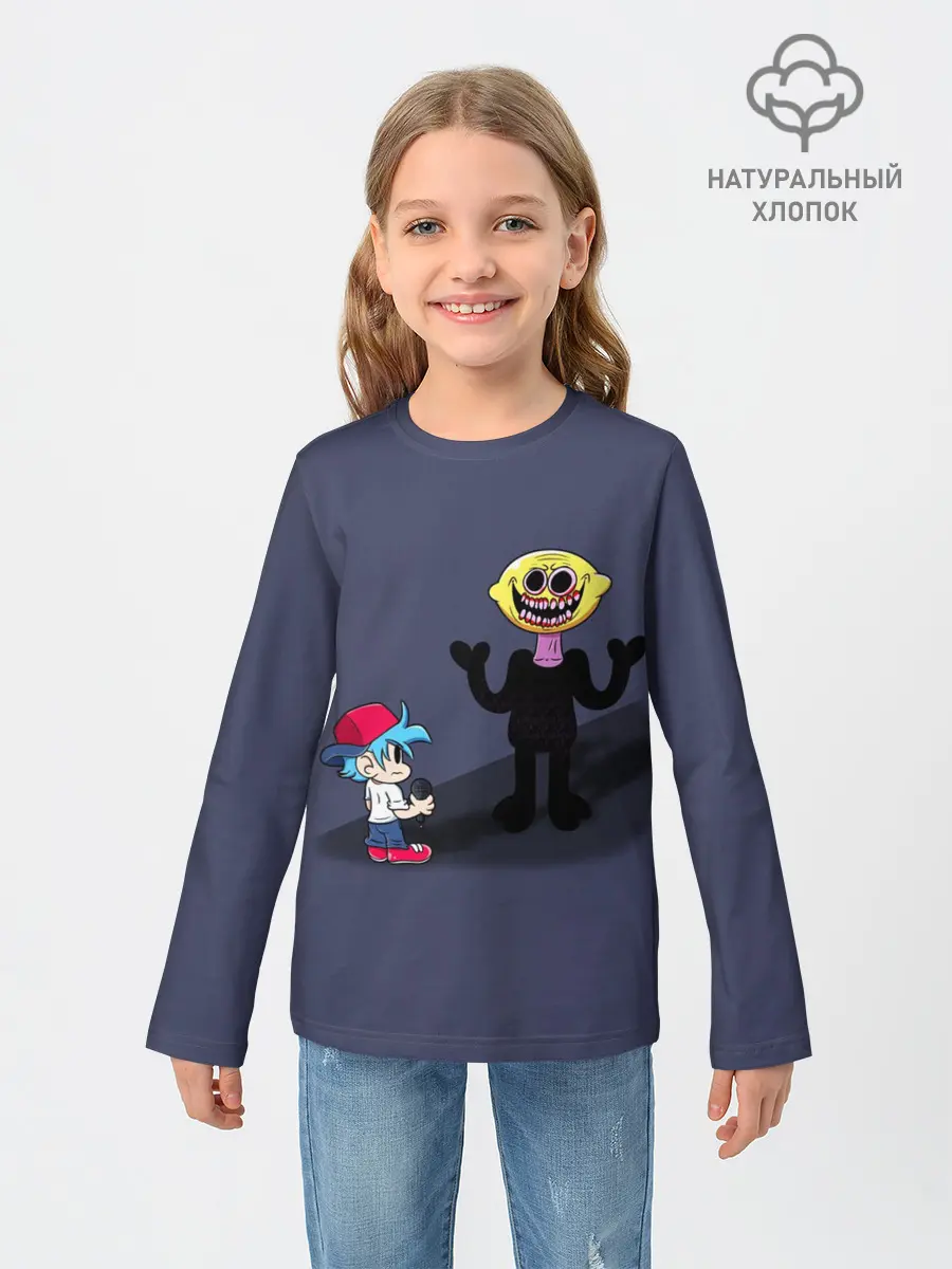 Детский лонгслив / Бойфренд и Монстр