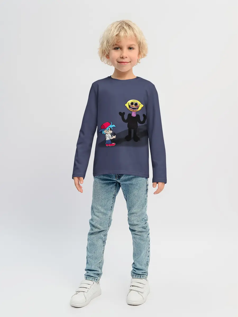 Детский лонгслив / Бойфренд и Монстр