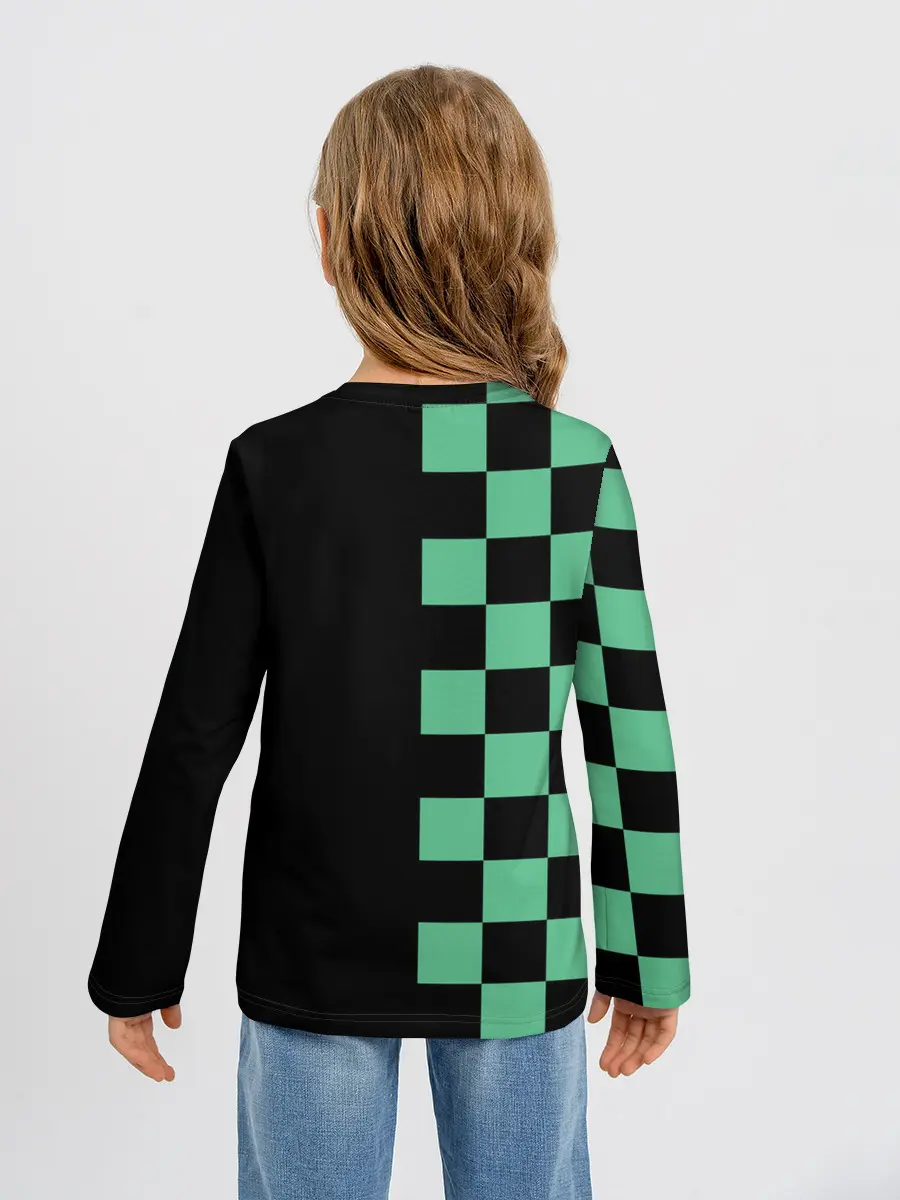 Детский лонгслив / КОСТЮМ TANJIRO KAMADO | ТАНДЖИРО