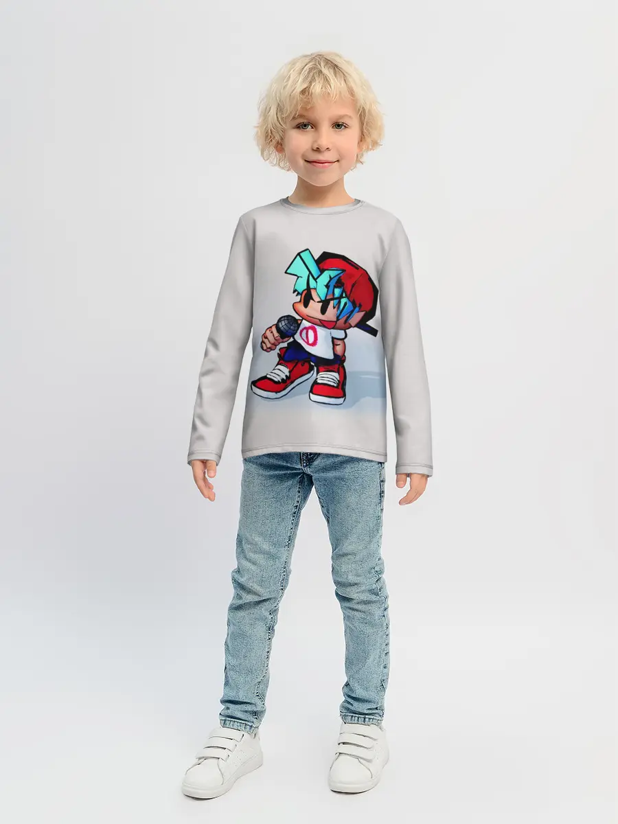 Детский лонгслив / Бойфренд с микрофоном