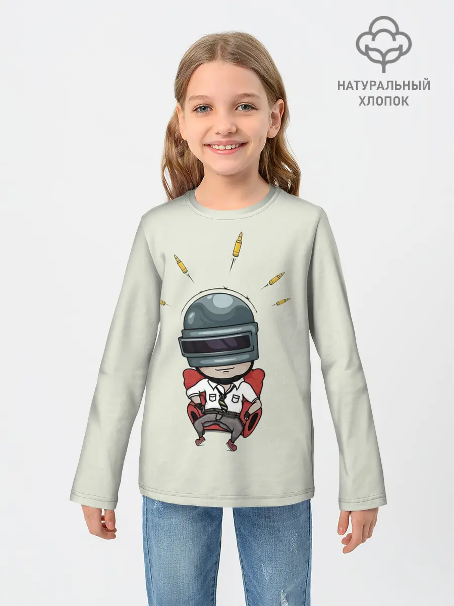 Детский лонгслив / Pubg Boss