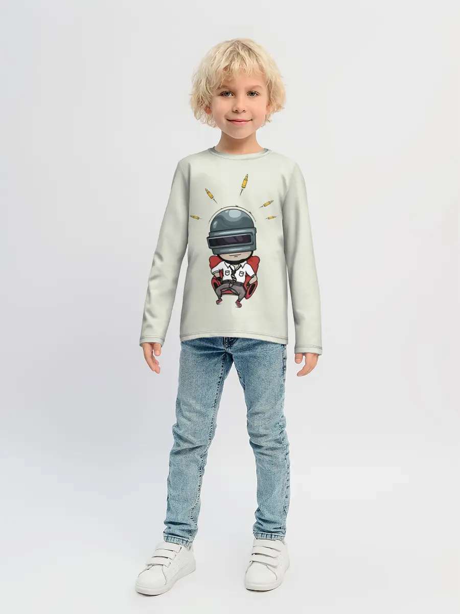 Детский лонгслив / Pubg Boss