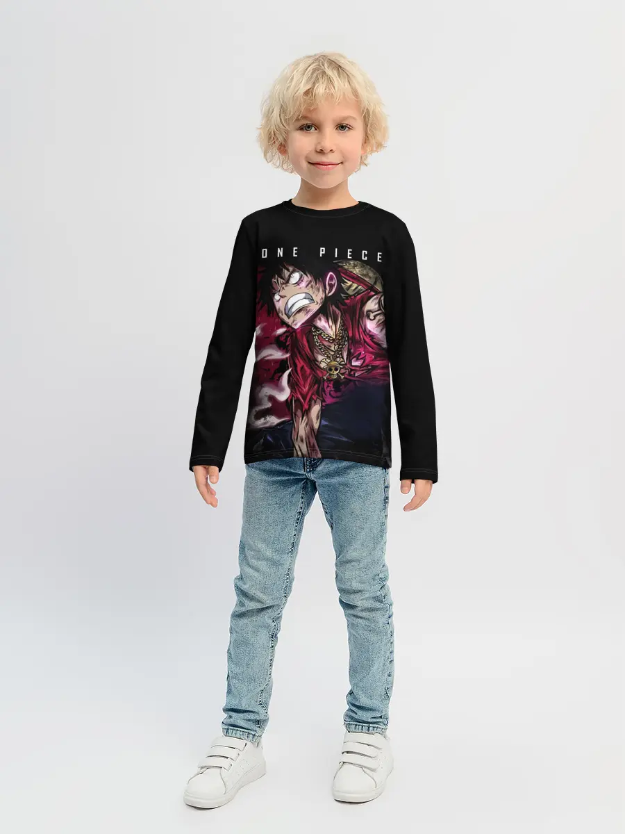 Детский лонгслив / Агрессия Луффи One Piece
