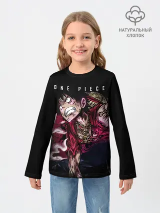 Детский лонгслив / Агрессия Луффи One Piece