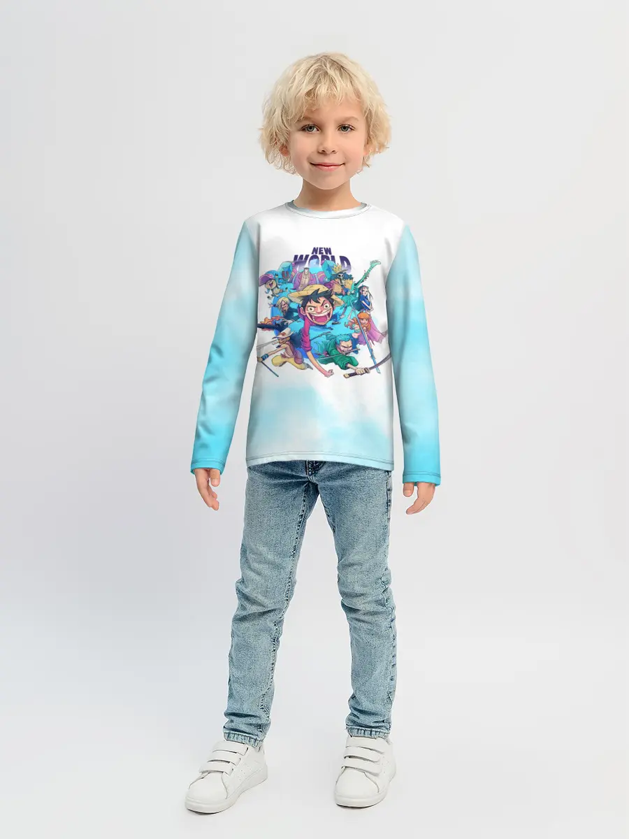 Детский лонгслив / Новый Мир | One Piece. Большой куш