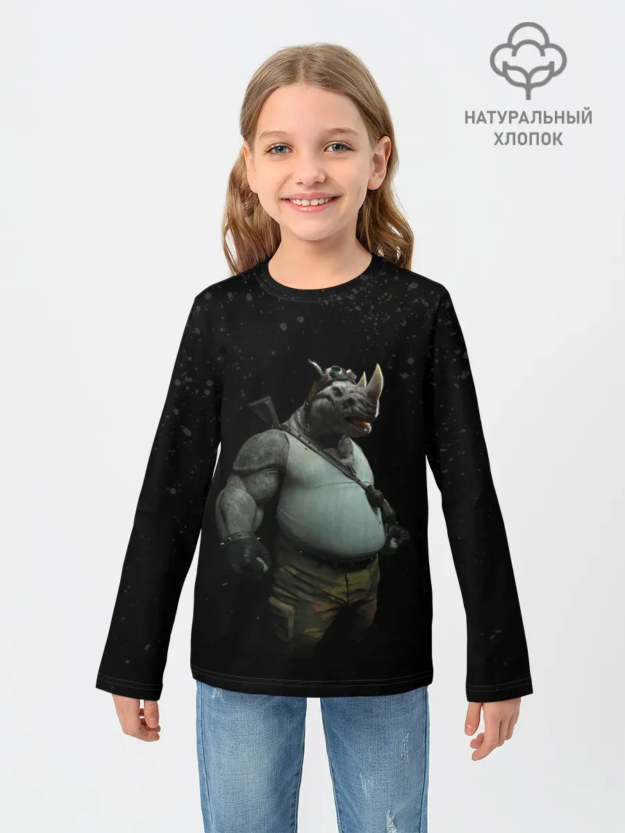 Детский лонгслив / Рокстеди | Черепашки-ниндзя