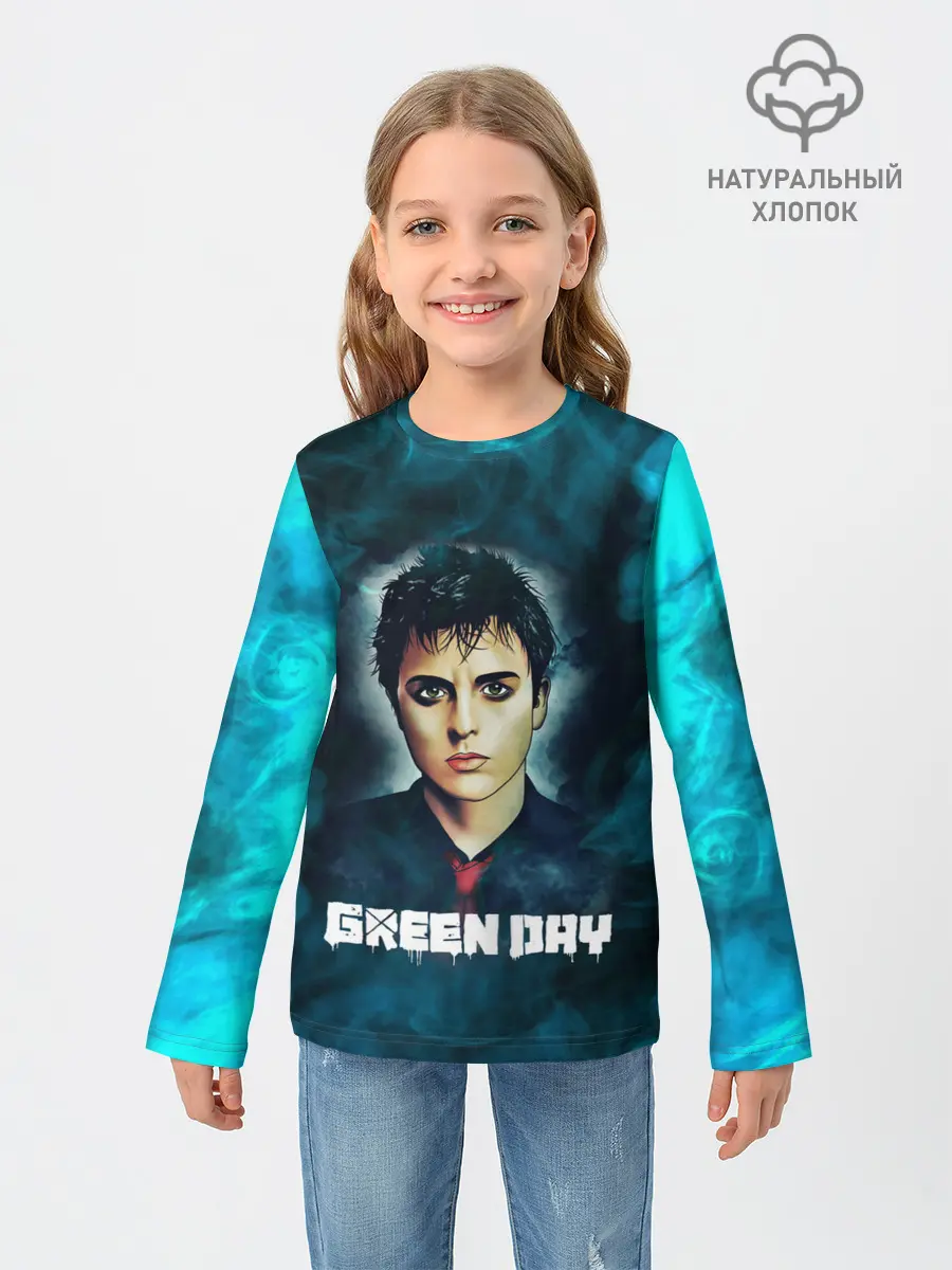 Детский лонгслив / Billie | GreenDay | ГринДай