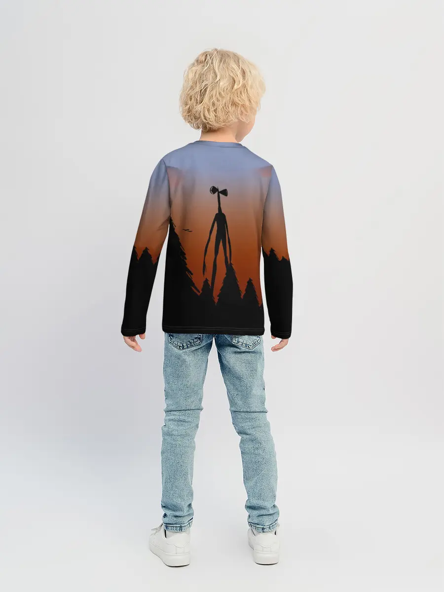 Детский лонгслив / Сиреноголовый |Siren Head| Лес