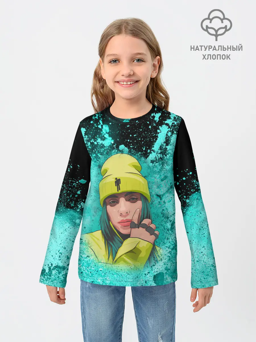 Детский лонгслив / BILLIE EILISH | БИЛЛИ АЙЛИШ