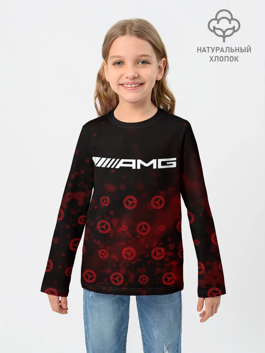 Детский лонгслив / Mercedes AMG - Particles