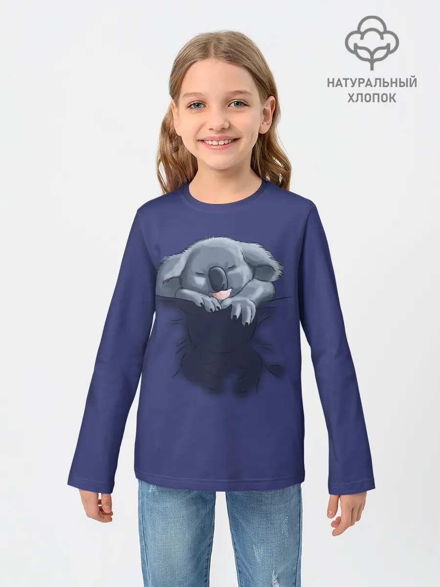 Детский лонгслив / Спящая коала