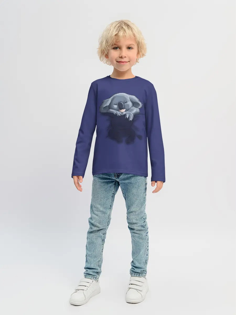 Детский лонгслив / Спящая коала