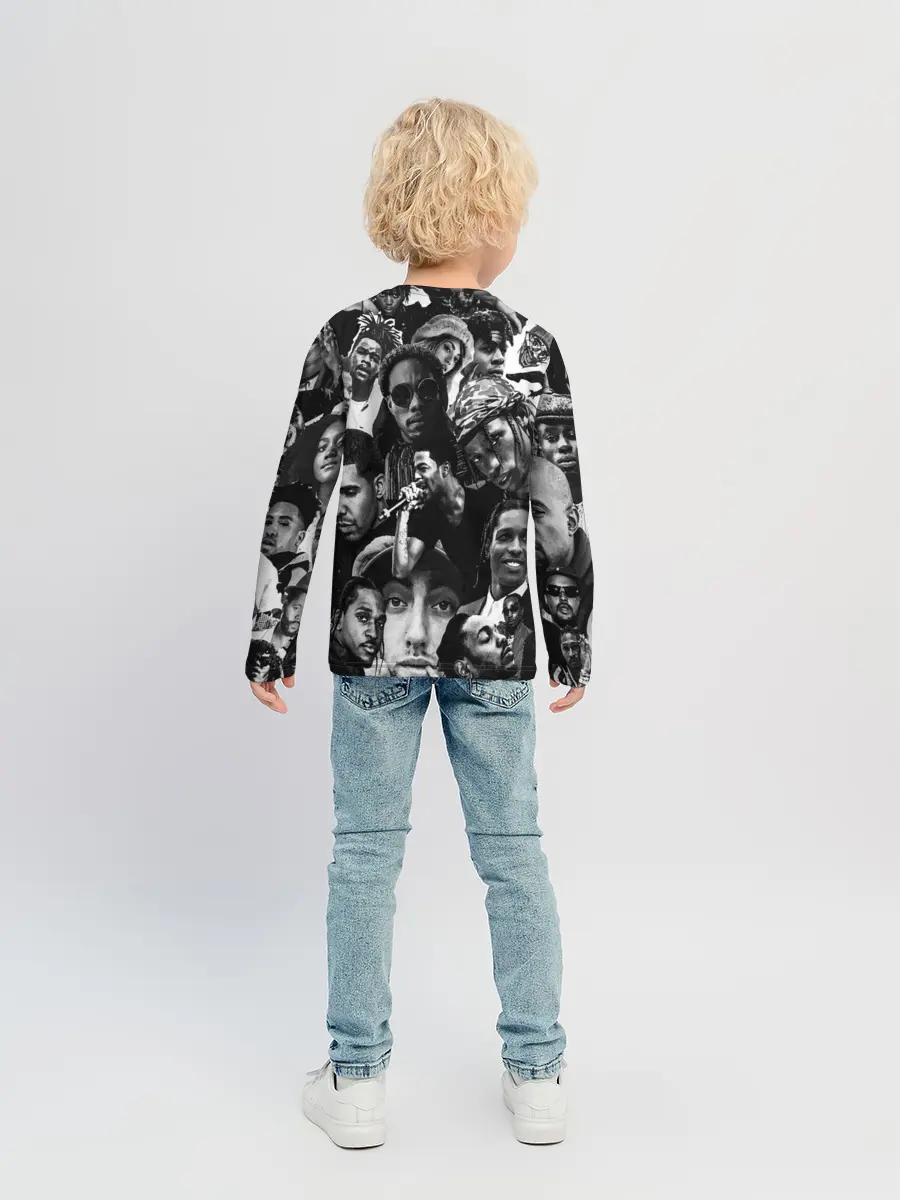 Детский лонгслив / Music Rap allpic