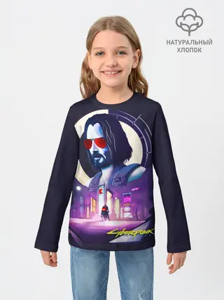 Детский лонгслив / Cyberpunk 2077 | Johnny